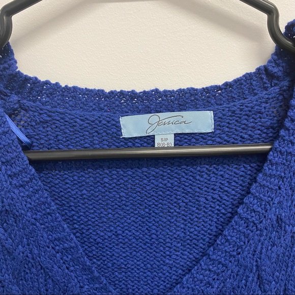 ✨NEW✨ BLUE VINTAGE KNITTED TOP | SEARS - Picture 4 of 8